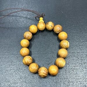 Yellow Sandalwood Beads Bracelet
